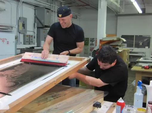 Serigrafiando con Jason Lehrer